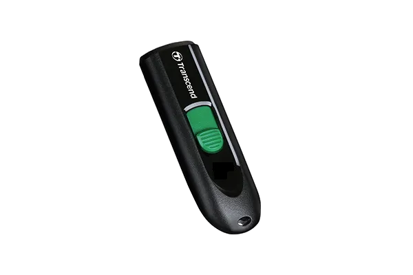TRANSCEND 64GB JF790 USB C (5Gpbs) CAPLESS FLASH DRIVE - BLACK AND GREEN