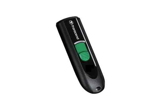 TRANSCEND 64GB JF790 USB C (5Gpbs) CAPLESS FLASH DRIVE - BLACK AND GREEN