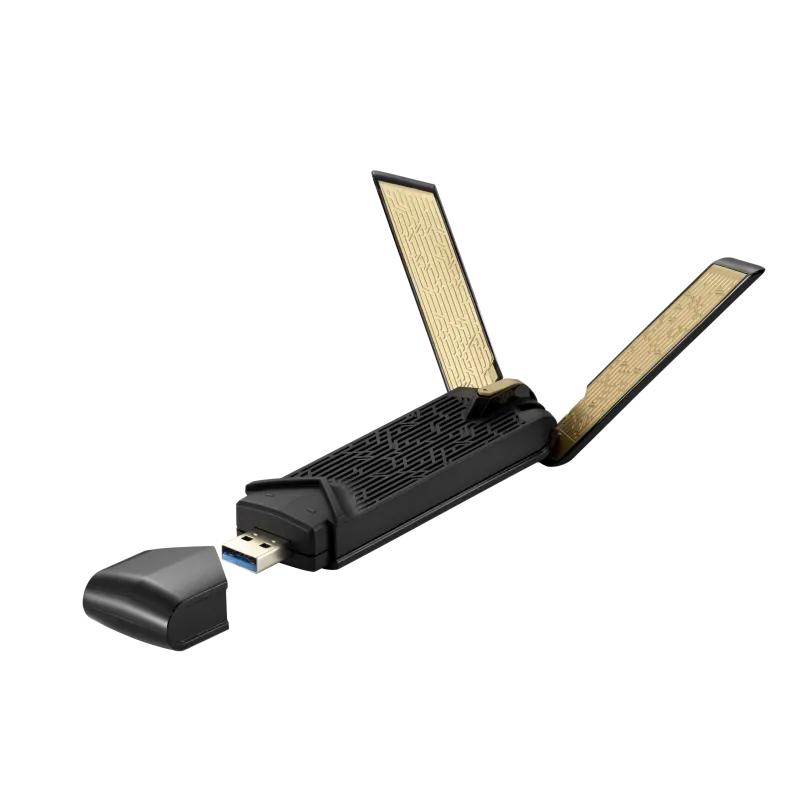 ASUS ROUTER/USB WiFi ADAPTER/AX1800/1201Mbps+574Mbps/Dual band 2.4GHz & 5GHz/MU-MIMO/OFDMA/90IG06H0-MO0R00