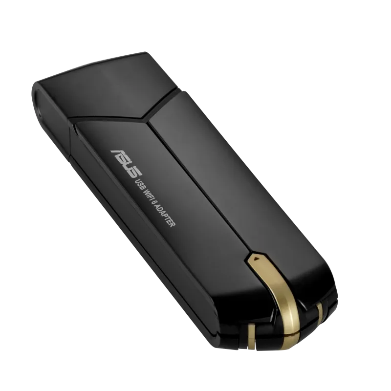 ASUS ROUTER/USB WiFi ADAPTER/AX1800/1201Mbps+574Mbps/Dual band 2.4GHz & 5GHz/MU-MIMO/OFDMA/90IG06H0-MO0R00
