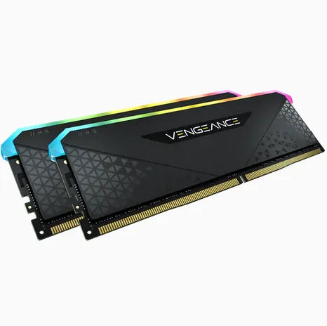 CORSAIR VENGEANCE RGB RS 32GB (2x16GB) DDR4 3600 C16 memory Kit; 16-20-20-38;  1.35V; Black.