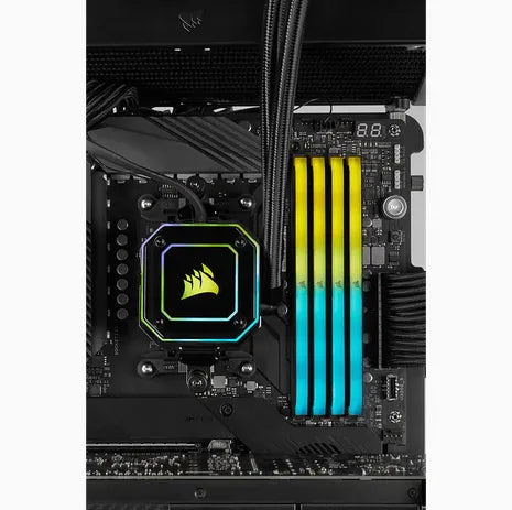 Corsair VENGEANCE® RGB RS 16GB (1 x 16GB) DDR4 DRAM 3200MHz C16 Memory Kit; 16-20-20-38; 1.2V; Black