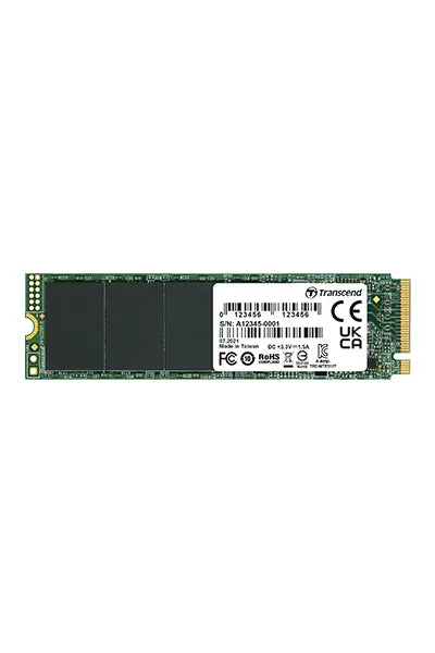 TRANSCEND 500GB MTE110Q PCI-E GEN 3x4 M.2 NVMe 2280 SSD QLC - 1900 MB/s Read 900 MB/s Write - 150 TBW