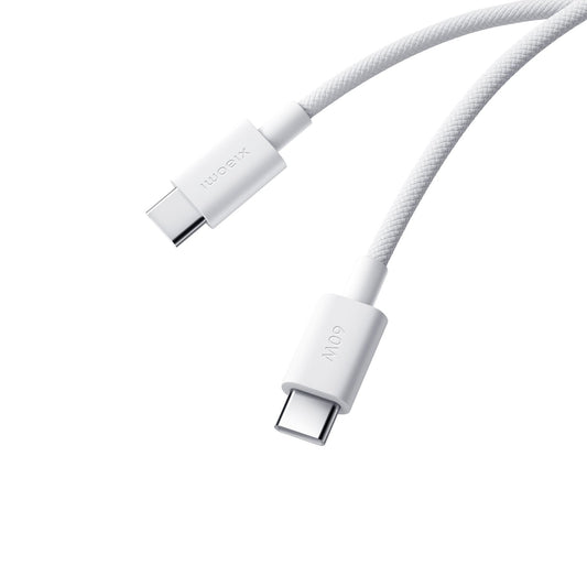 Xiaomi 3A Braided USB Type-C to USB Type-C Cable 1M - White