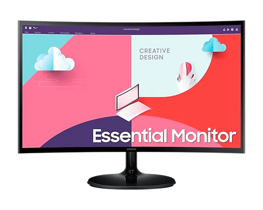 SAMSUNG LS24C360EA 24'' FHD Curved Monitor; 1920x1080; 1800R; 75Hz; 178/ 178 Viewing Angle; 1xD Sub; 1x HDMI; 16.7M Colour Suppo