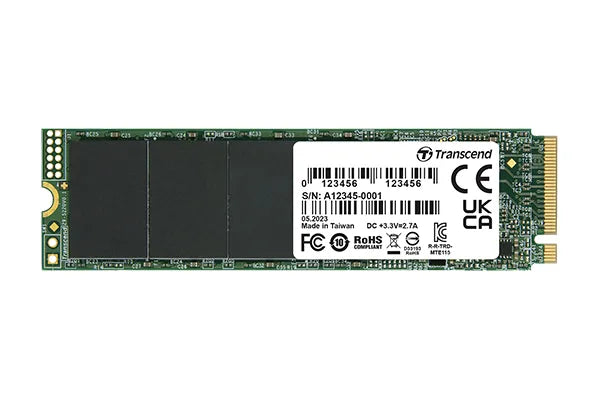 TRANSCEND 500GB MTE115S PCI-E GEN 3x4 M.2 2280 SSD 3D NAND - 3200 MB/s Read 2000 MB/s Write - 200 TBW