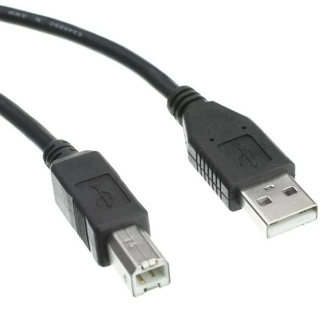 USB PRINTER CABLE A MALE+ B M; BLACK / BLUE