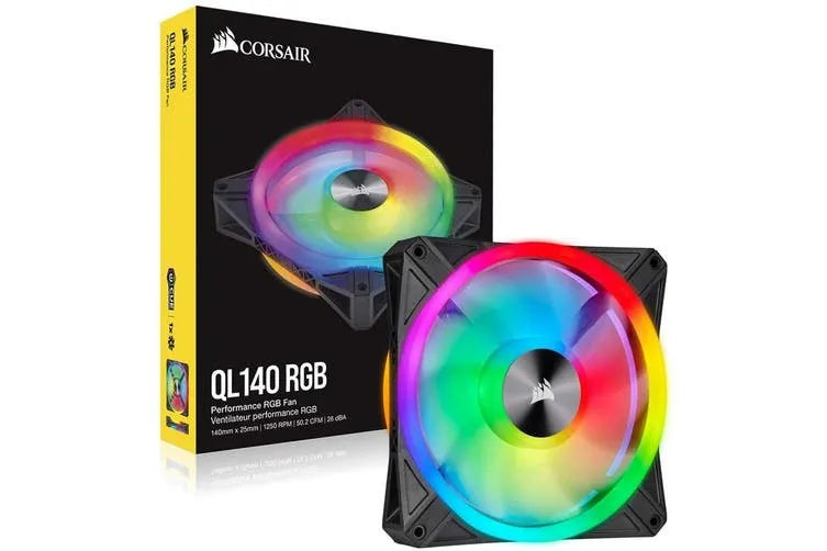 Corsair iCUE QL140 RGB 140mm PWM Single Fan.