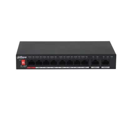 Dahua 10-Port Unmanaged Desktop Switch with 8-Port PoE