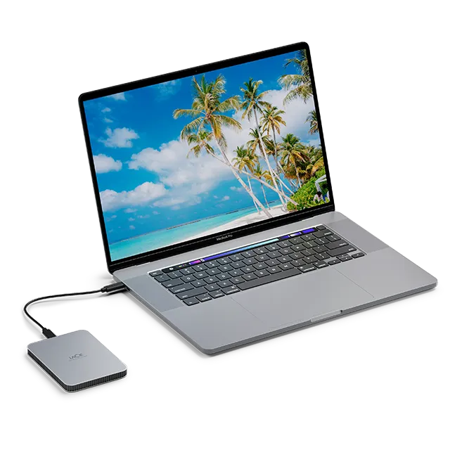 Seagate LaCie 1TB; USB-C; USB 3.1; Aluminum enclosure; Silver
