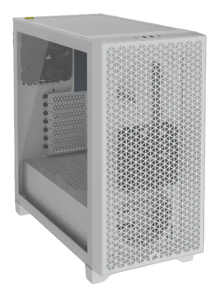 3000D AIRFLOW White Mid-Tower PC Case; 2x 3.5'' |  2x 2.5'' Drive Bays; Up to 360mm Radiator compatible; 2x 120mm fan incl