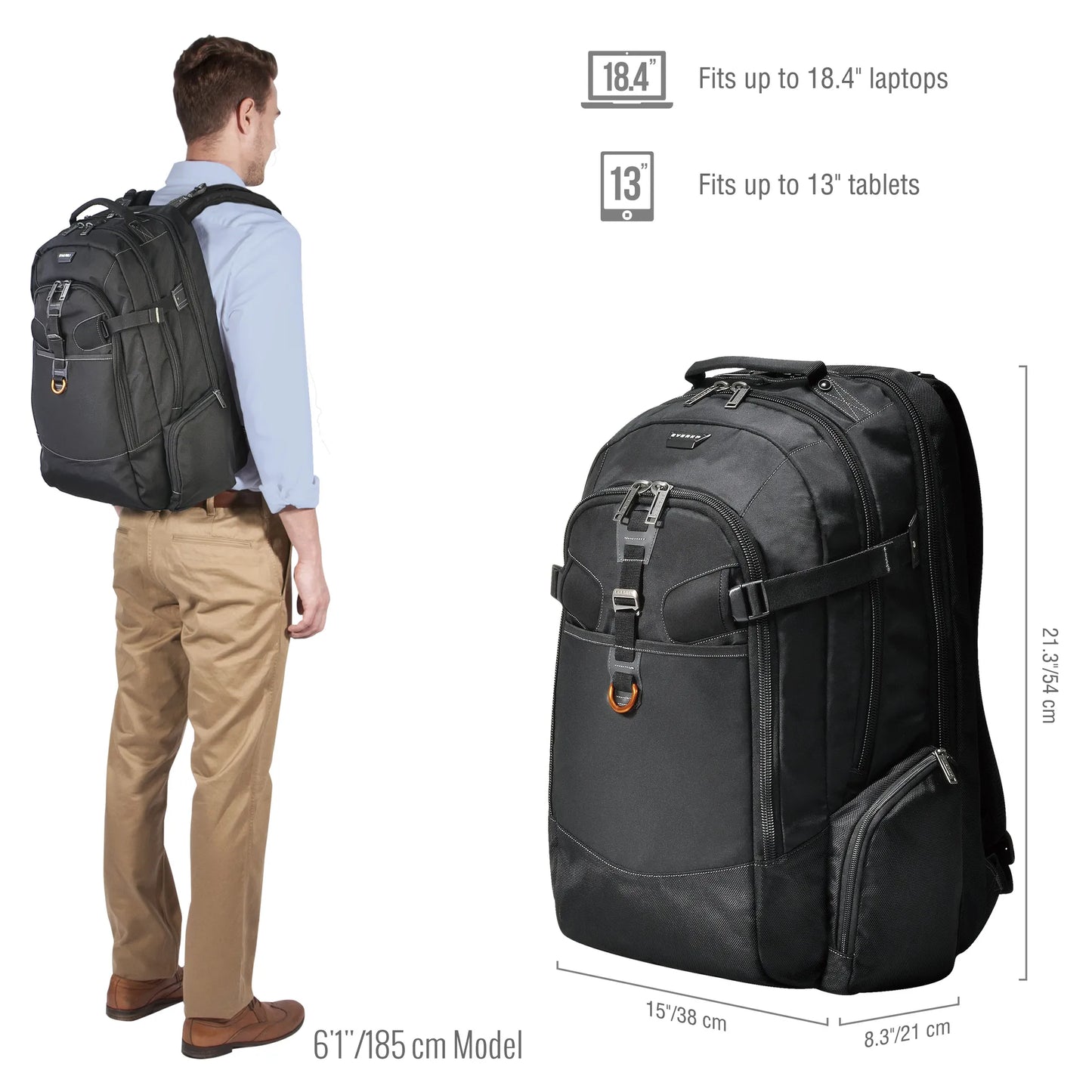 EVERKI EKP120 BUSINESS 120 18.4'' LARGE LAPTOP BACKPACK
