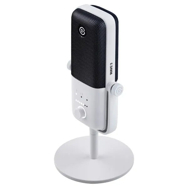 Elgato Wave:3 Microphone - Condenser capsule; Sample Rate: 48 / 96 kHz; Frequency Response: 70 - 20000 Hz; USB-C - White