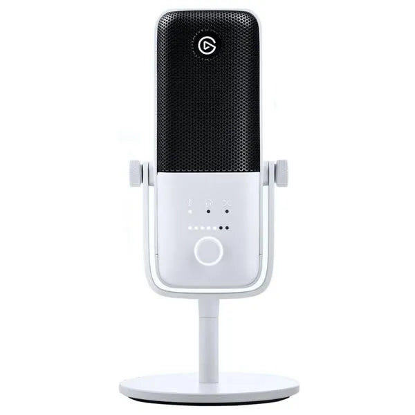 Elgato Wave:3 Microphone - Condenser capsule; Sample Rate: 48 / 96 kHz; Frequency Response: 70 - 20000 Hz; USB-C - White