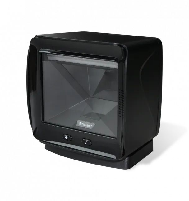 Newland FR80 Salmon 2D CMOS Mega Pixel Large window vertical desktop scanner with ''L'' mounting bracket; 3 mtr USB cable and mu