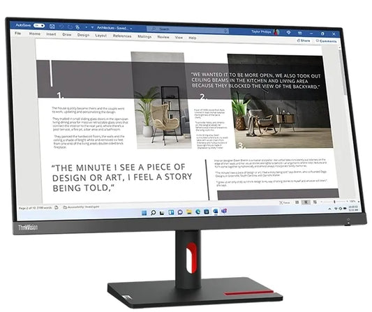 LENOVO ThinkVision S27i-30|27'' FHD IPS|100hz|Internal Power Supply|1xHDMI|1xVGA|HDMI Cable Incl|Tilt stand|BLACK|VESA MOUNT