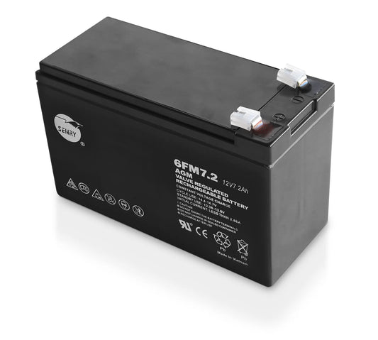 RCT SENRY 6FM7.2 12V DC 7AH RECHARGEABLE SEALED AGM BATTERY - 6 MONTH WARRANTY ONLY!