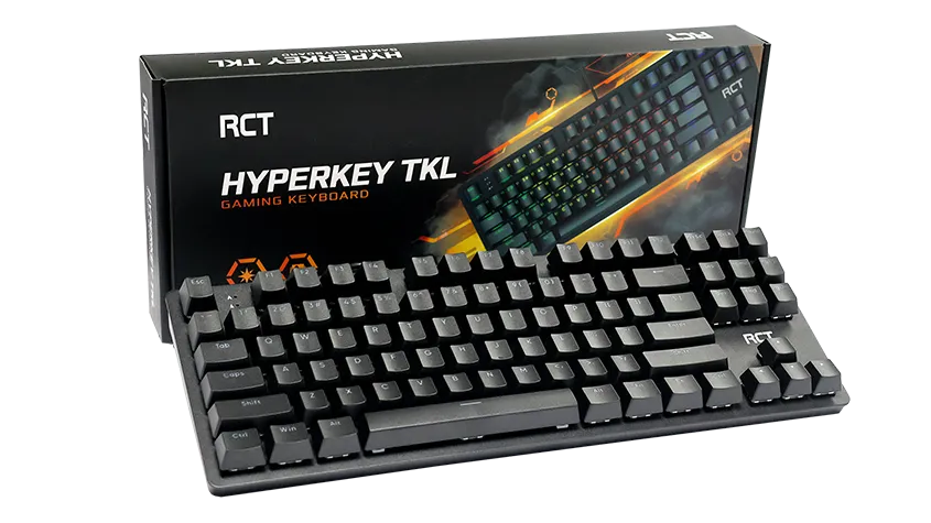 RCT HyperKeyTKL 87 keys Mechanical Gaming Keyboard; Blue mechanical switches; Multi Color LED Backlight.