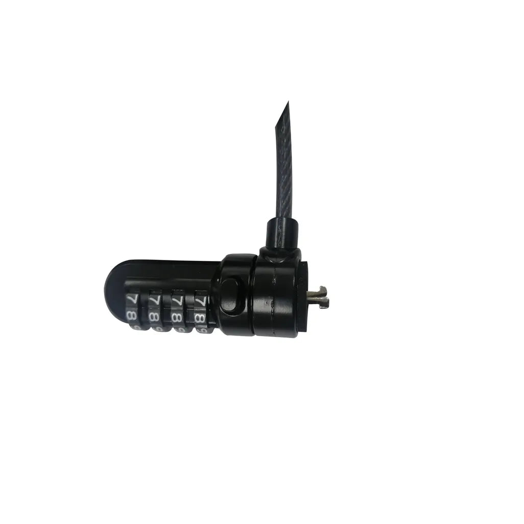 RCT NL-N03KA 4 Digit Notebook Security Lock with T-Bar security slot adaptor for Notebook without lock slot - 1.5m