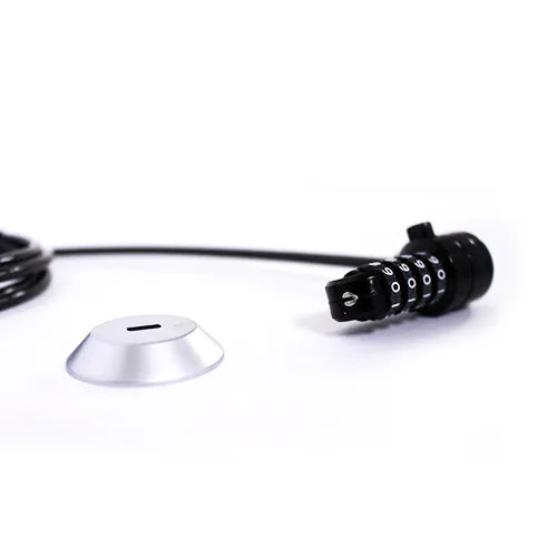 RCT NL-N03KA 4 Digit Notebook Security Lock with T-Bar security slot adaptor for Notebook without lock slot - 1.5m