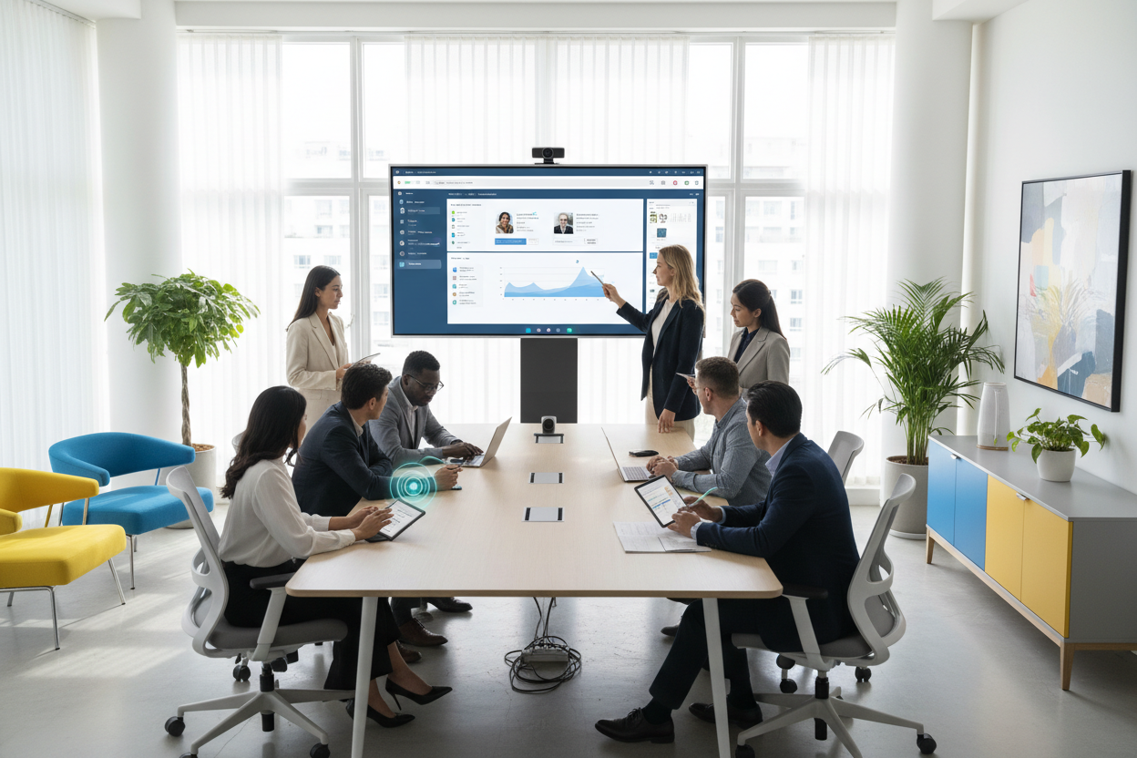 Team Meeting in Action